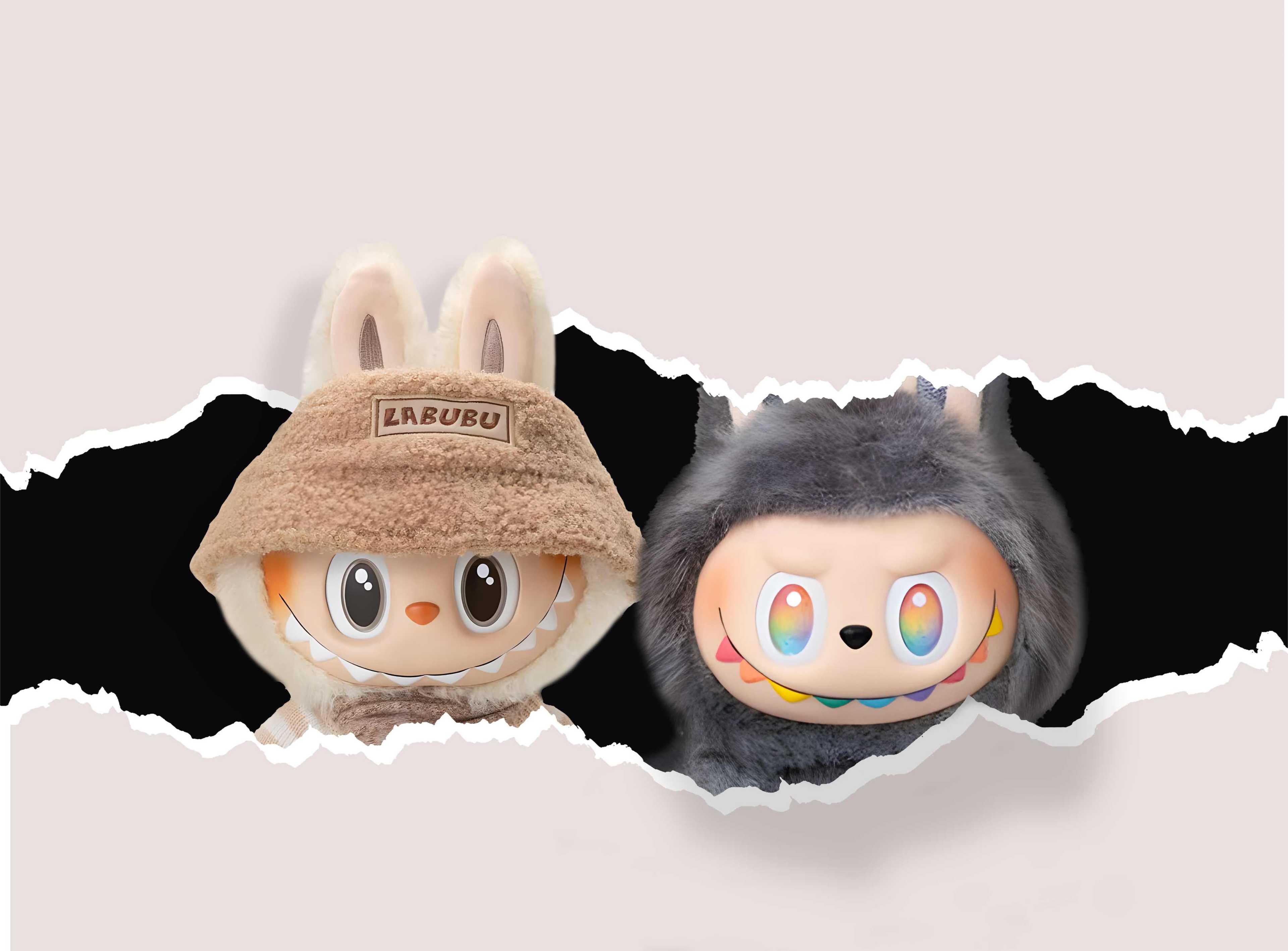 LABUBU's Bizarre Adventure: Rainbow Eyes and Plush Hat!