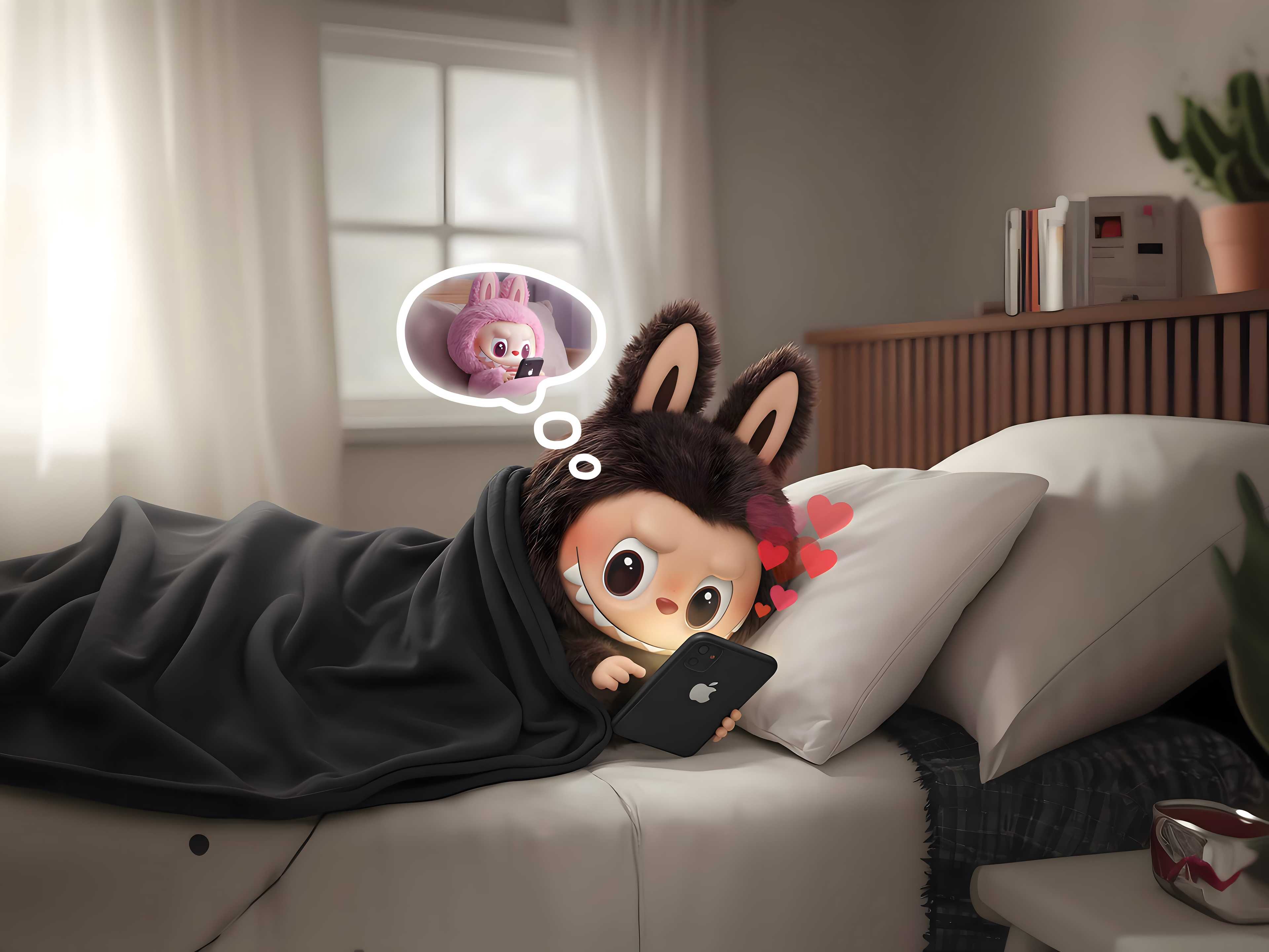 Couple - LABUBU's Sweet Dream: Fantasy of Pink Rabbit
