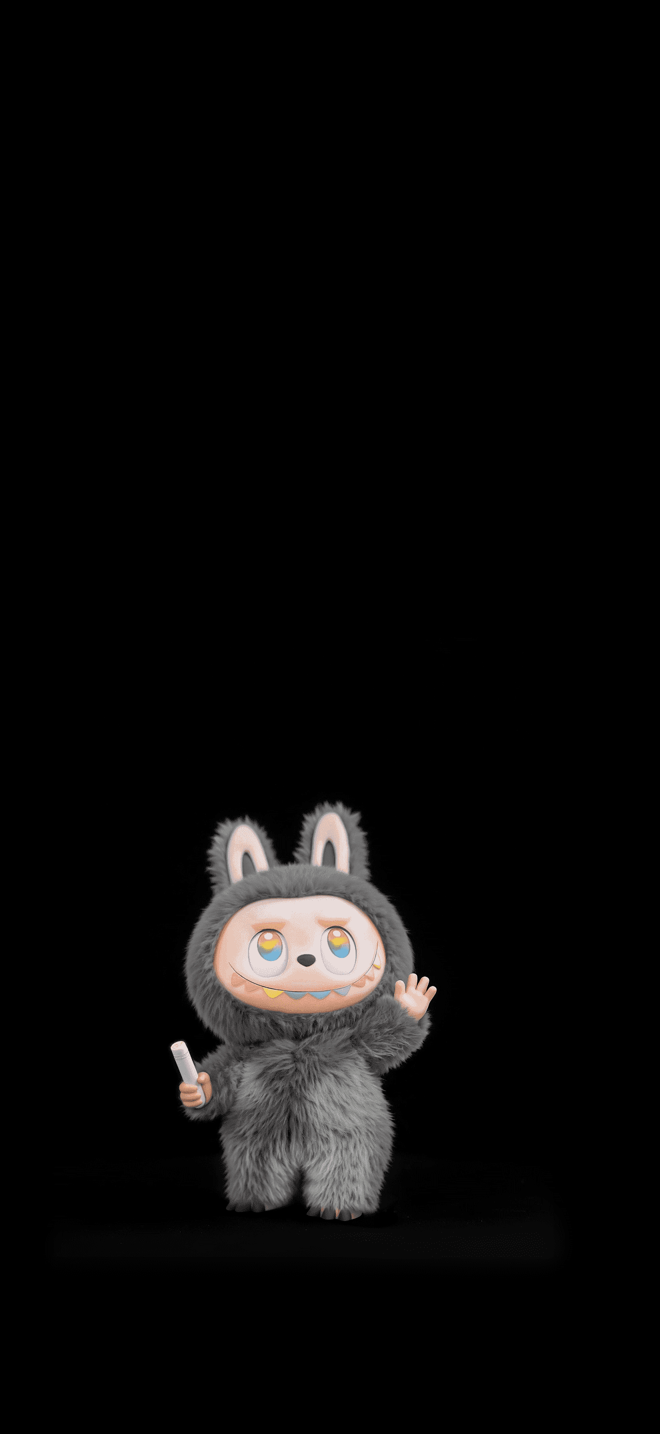 Grey Labubu Play Flashlight