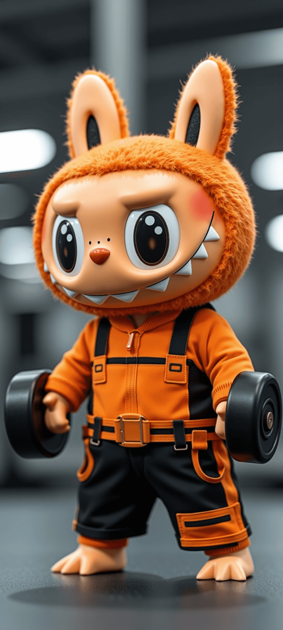 Fitness labubu: le levage de fer de la sueur