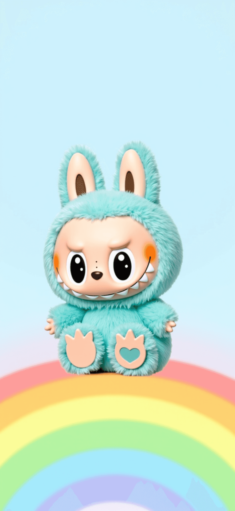 Dreamy Labubu Rainbow Mount Wallpaper